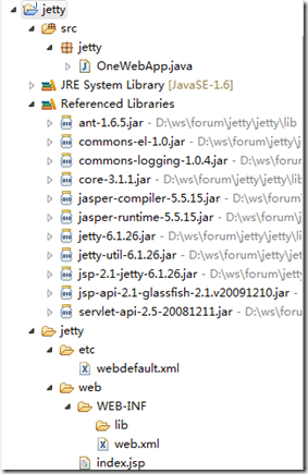 利用jetty实现超轻量级web开发